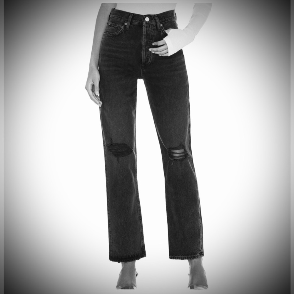 Agolde 90s Pinch Waist in black - Picture 1 of 5